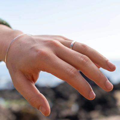 Ard Hammered Stack Ring