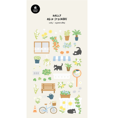 A Green Alley Stickers - 1163 By Suatelier