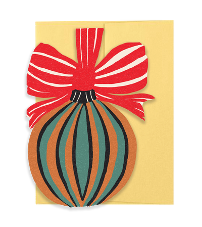 Bauble Die Cut Card