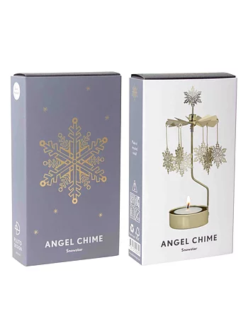 Anglaspel Candle Holder - Gold Snow Star