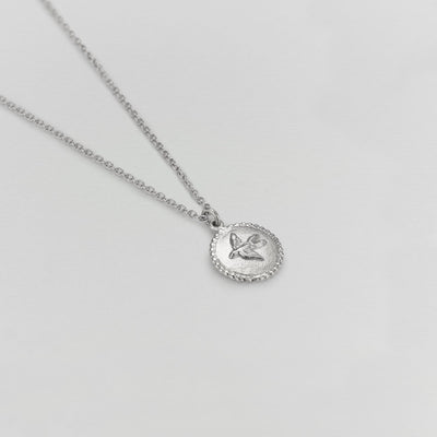 Small Ex-voto Swallow Necklace - Silver