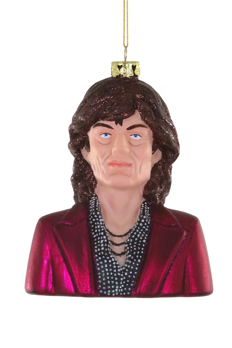 Mick Jagger Glass Tree Decoration
