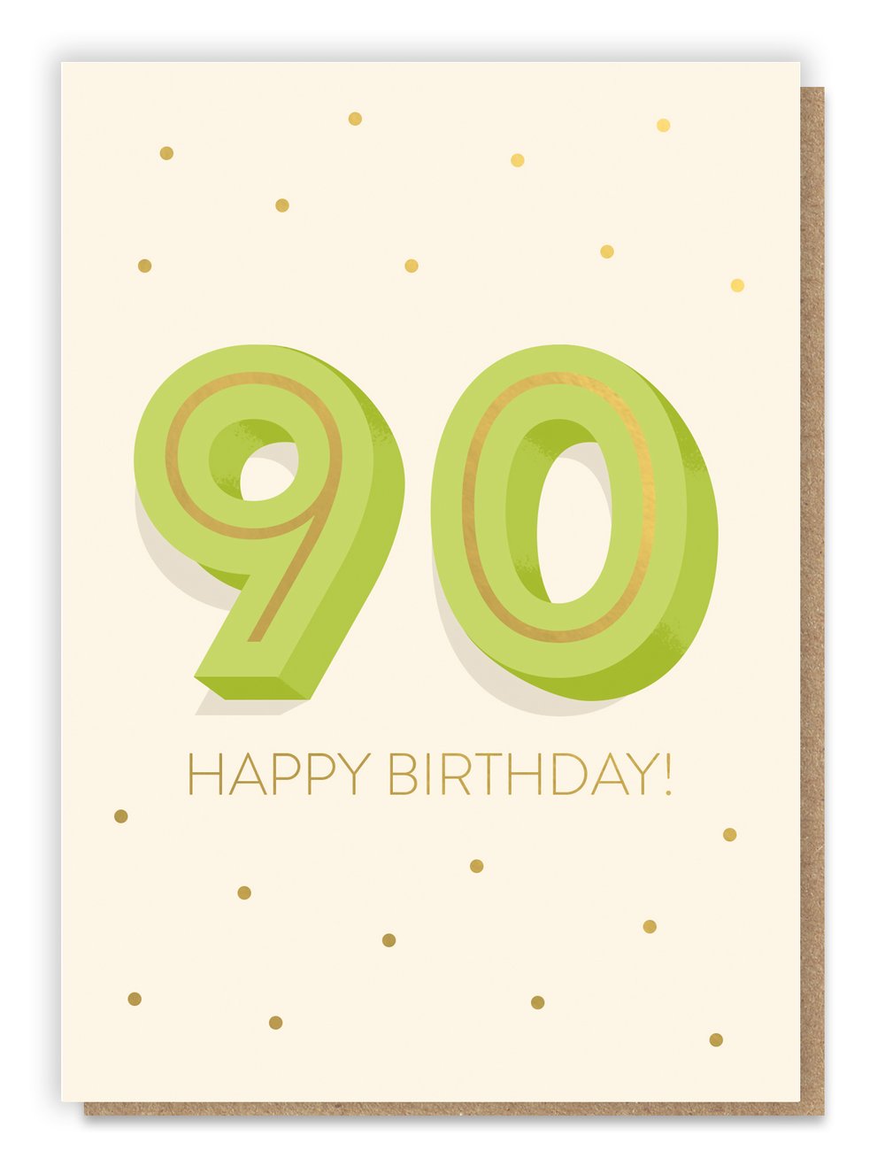 Big 9-0 Birthday Card - Age 90