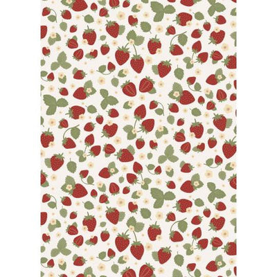 Paper Gift Wrap Roll - Strawberries