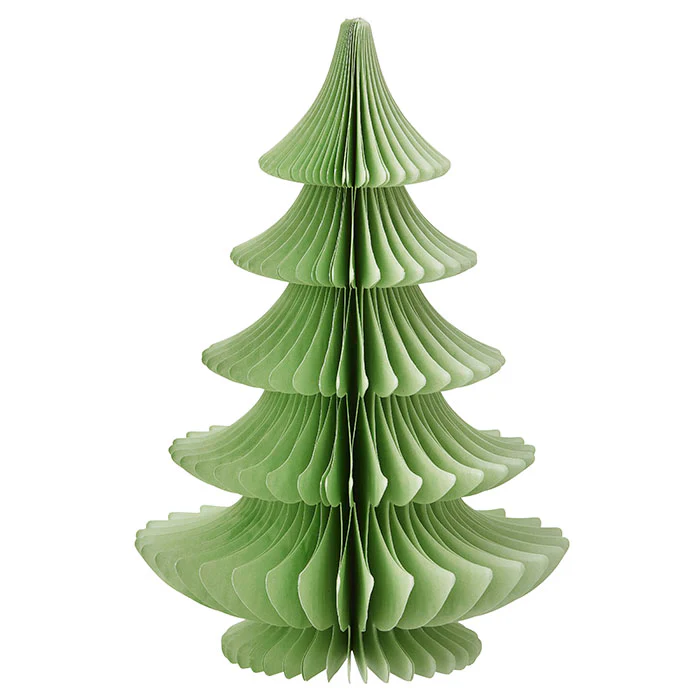 30cm Honeycomb Pine Tree - Mint