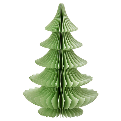 30cm Honeycomb Pine Tree - Mint