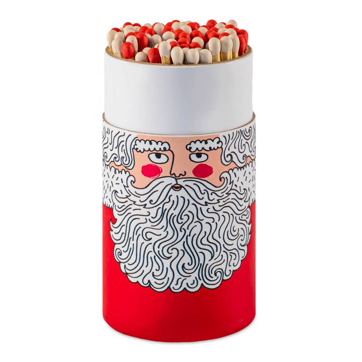 Father Christmas Large Festive Cylinder Matches