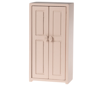 New Wooden Closet for Maileg Mice - Light Rose