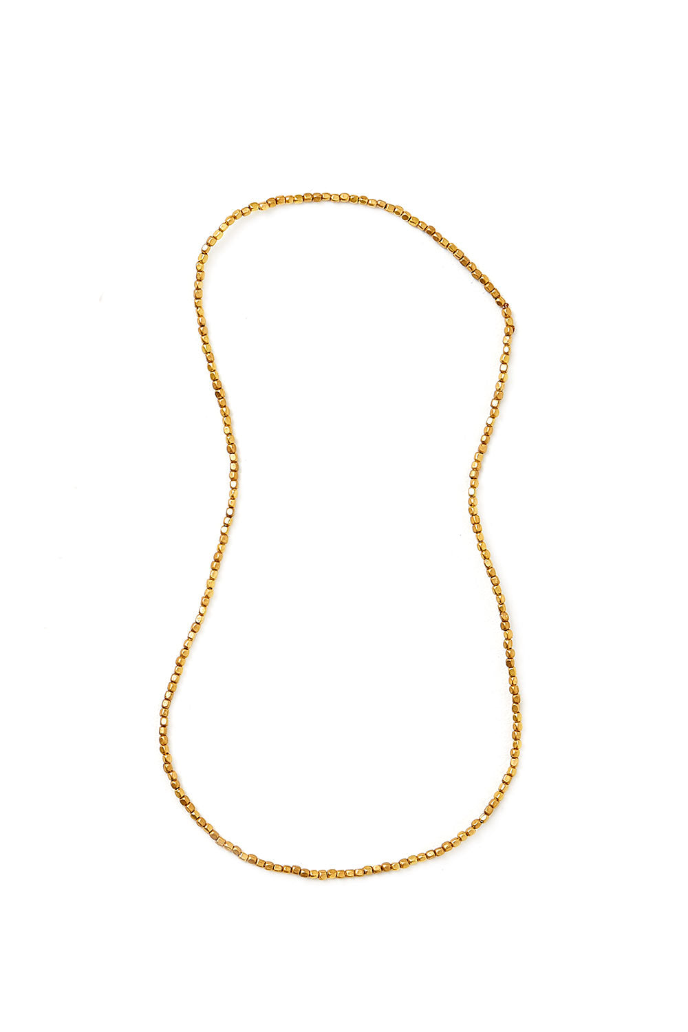 Brass Strand of Metal Seed Beads - Short