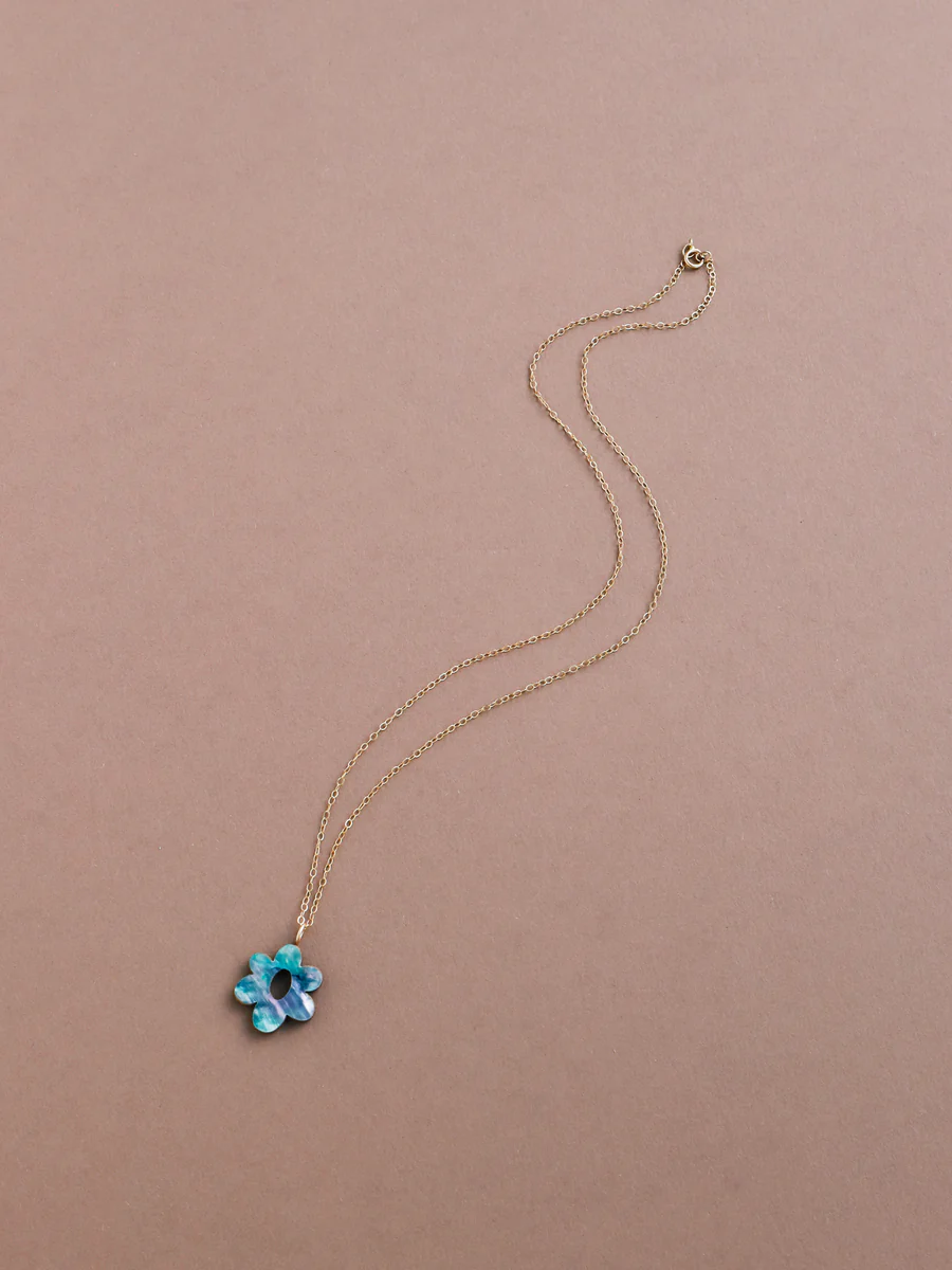 Mia Necklace in Sea Blue