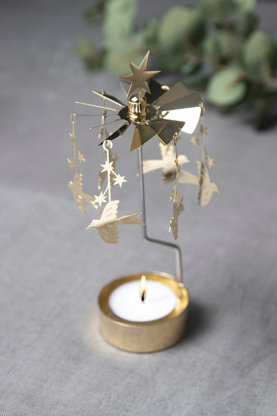 Anglaspel Candle Holder - Gold Starling