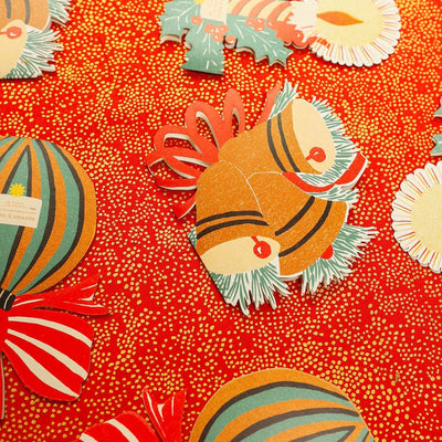 Festive Candle Die Cut Card