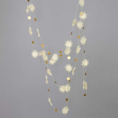 Kotte Star Garland with Gold Dots