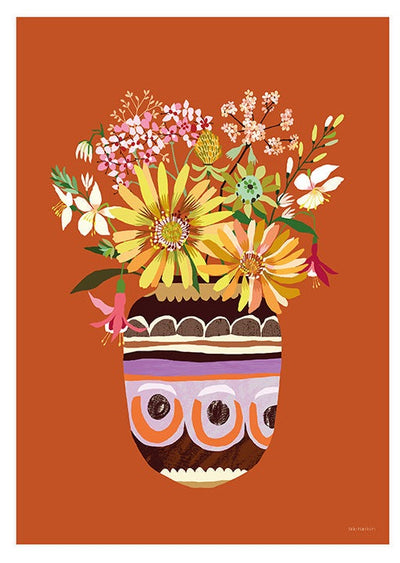 A3 Wild Flowers Art Print by Brie Harrison