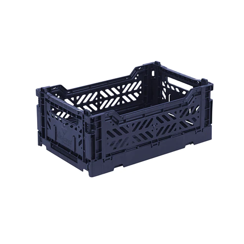 Mini Folding Storage Crate - Navy