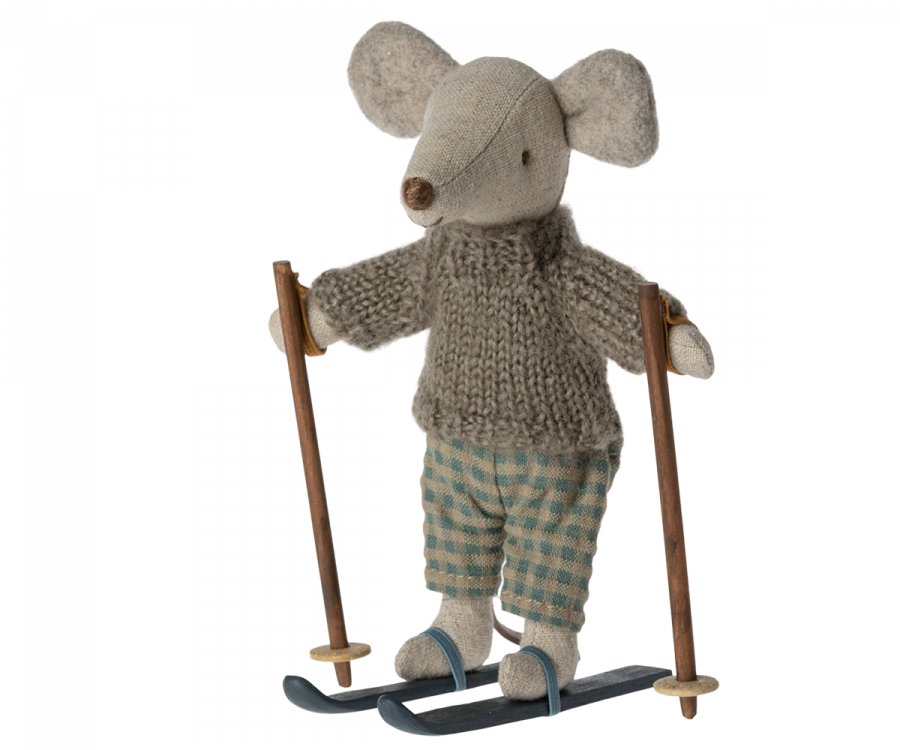 Winter Mice With Ski Set - Big Brother Mouse