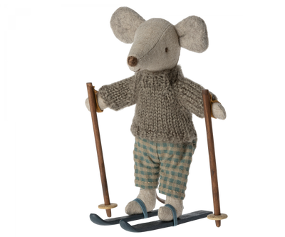 Winter Mice With Ski Set - Big Brother Mouse