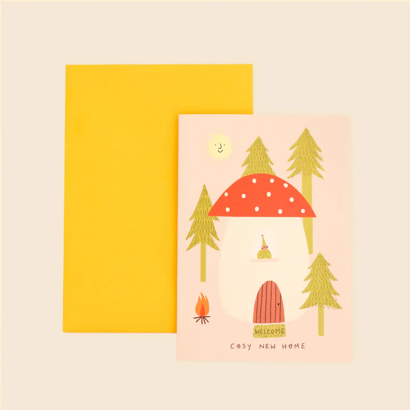 Cosy Toadstool New Home Card