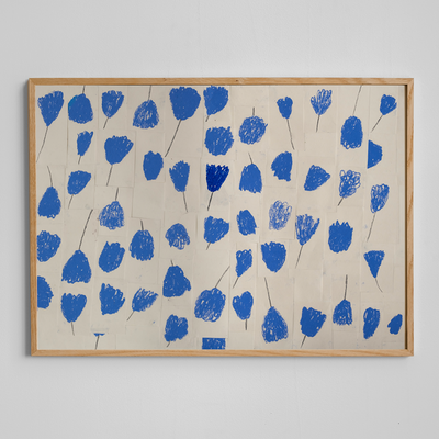 'Bouquet Blue' Print by Isis Maakestad 50 x 70cm