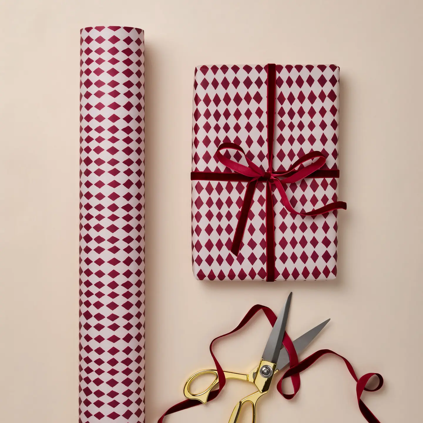 Red Diamond Single Sheet Wrapping Paper