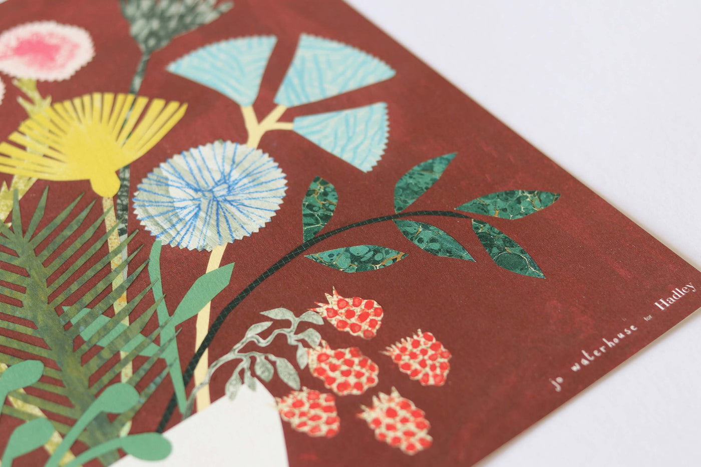 Burgundy Bouquet Print by Hadley - A3