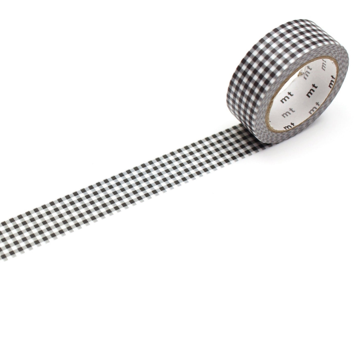 mt Washi Tape - Delicate Checkered Black