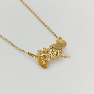 Gift Of Flowers Necklace - Gold Plate
