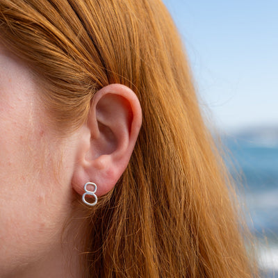 Mini Pebble Stack Earrings