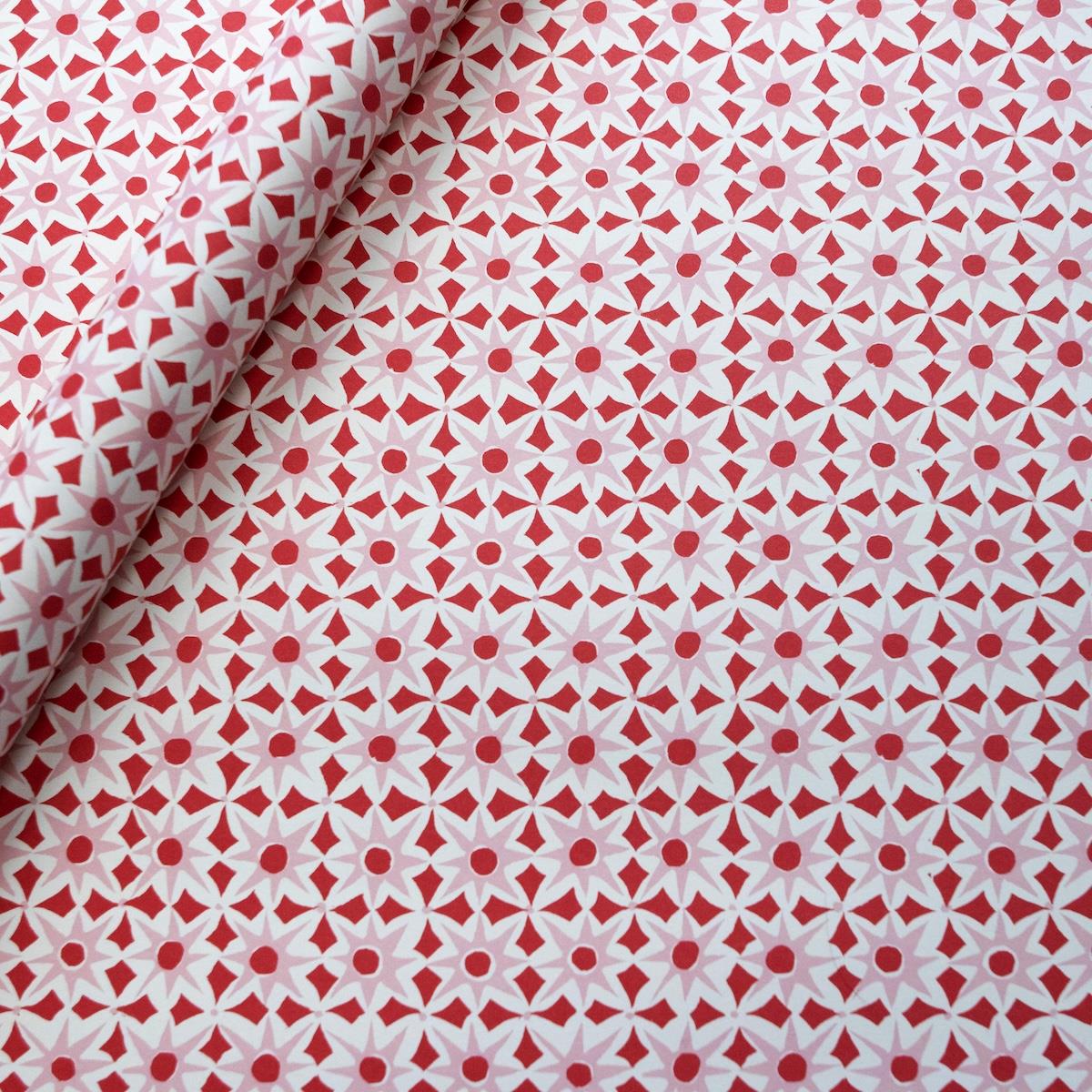 Red and Pink 'Alhambra' Wrapping Paper
