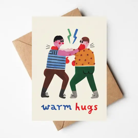 Warm Hugs Boxing Card
