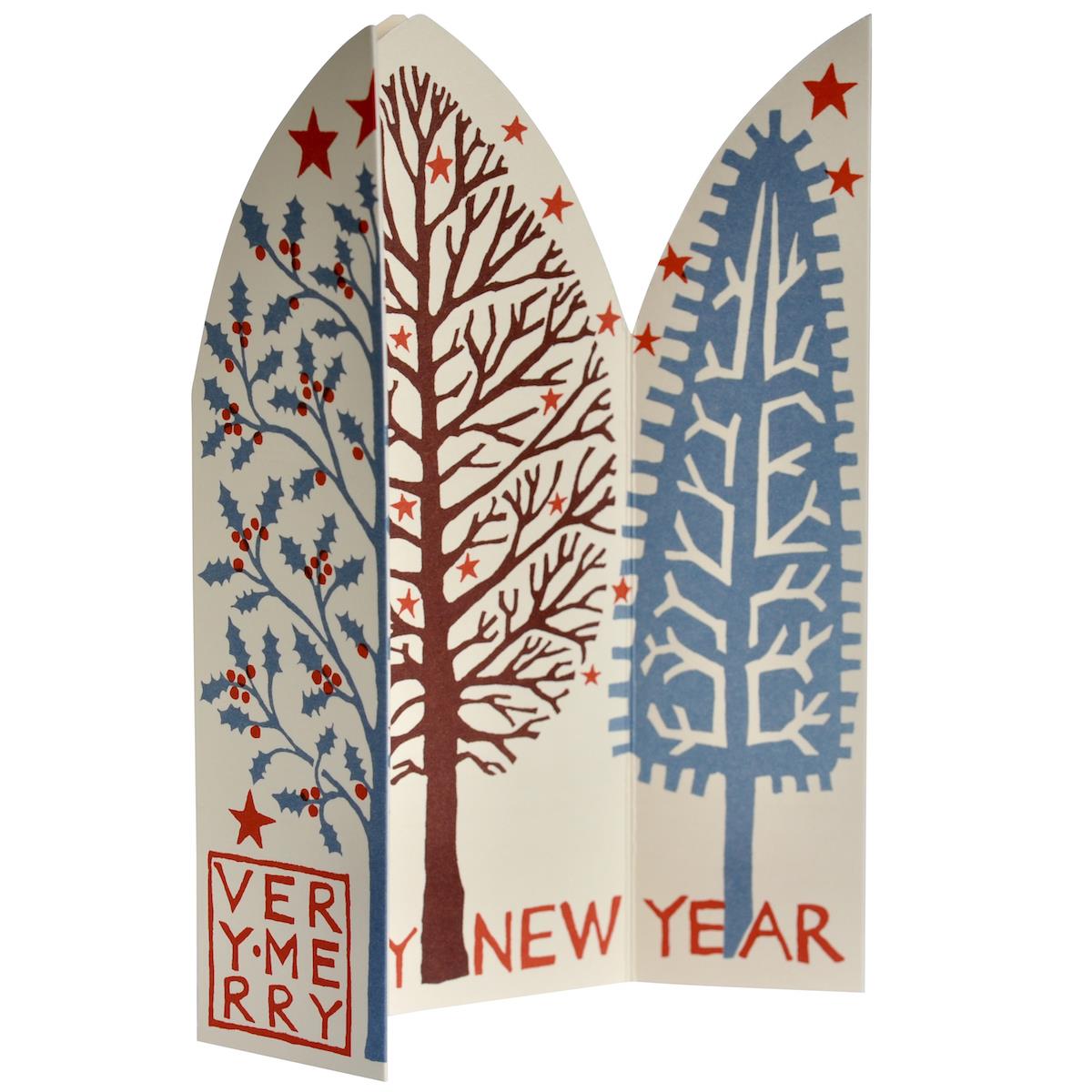 Extra Special Triptych Card - Winter Trees