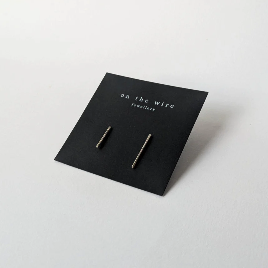 Mini Hammered Line Studs