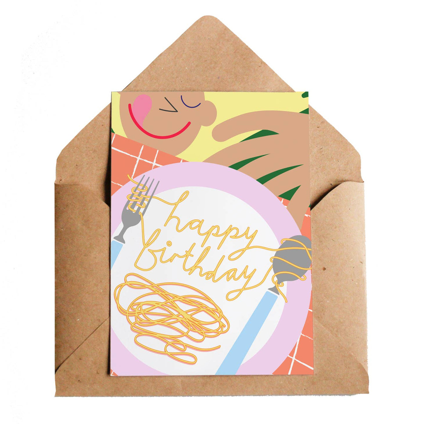 Birthday Spaghetti Card