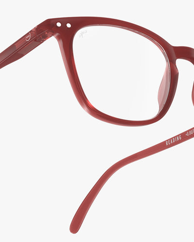 Reading Glasses - Design 'E' in Carmine Red by Izipizi
