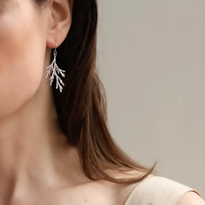 Conifer Earrings - Silver
