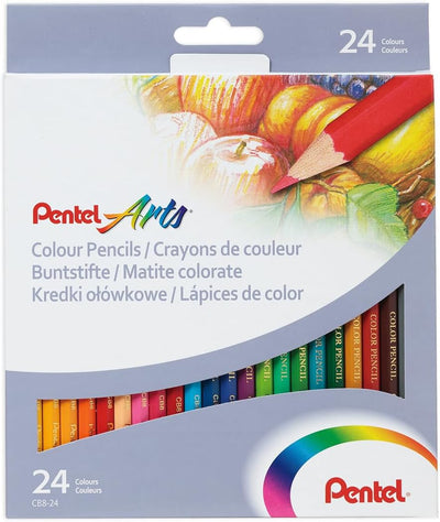 Pentel Arts Colouring Pencils - Pack of 24