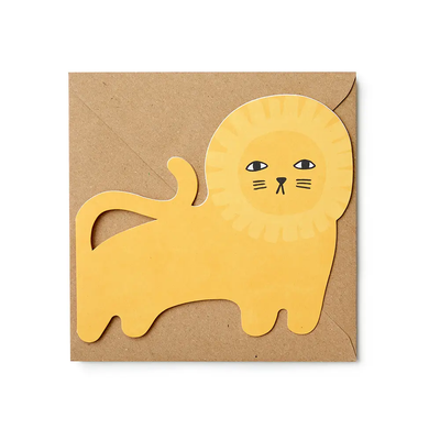 Donna Wilson Richie Lion Die-Cut Card