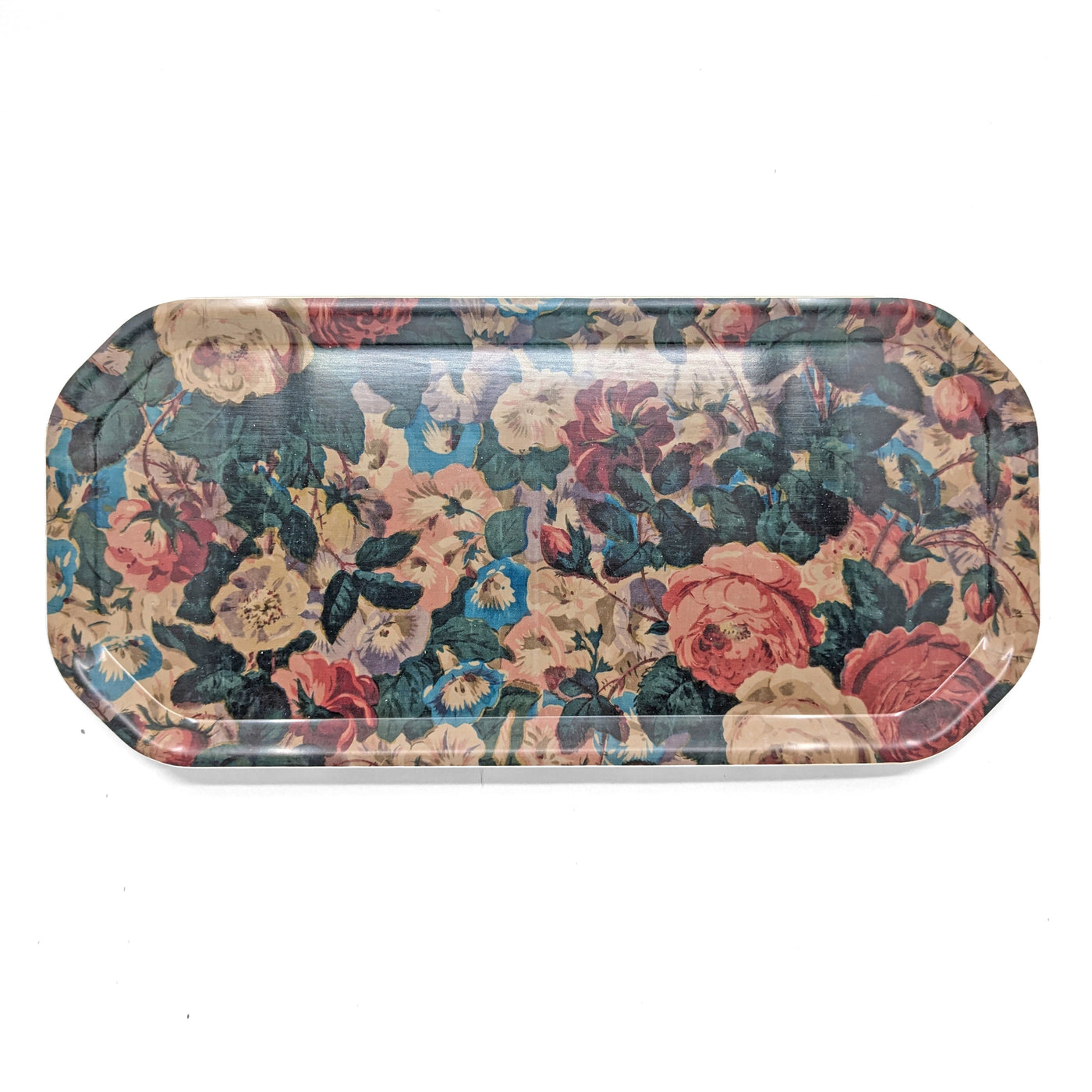 'Chintz' - Large Octagonal Birch Wood Tray