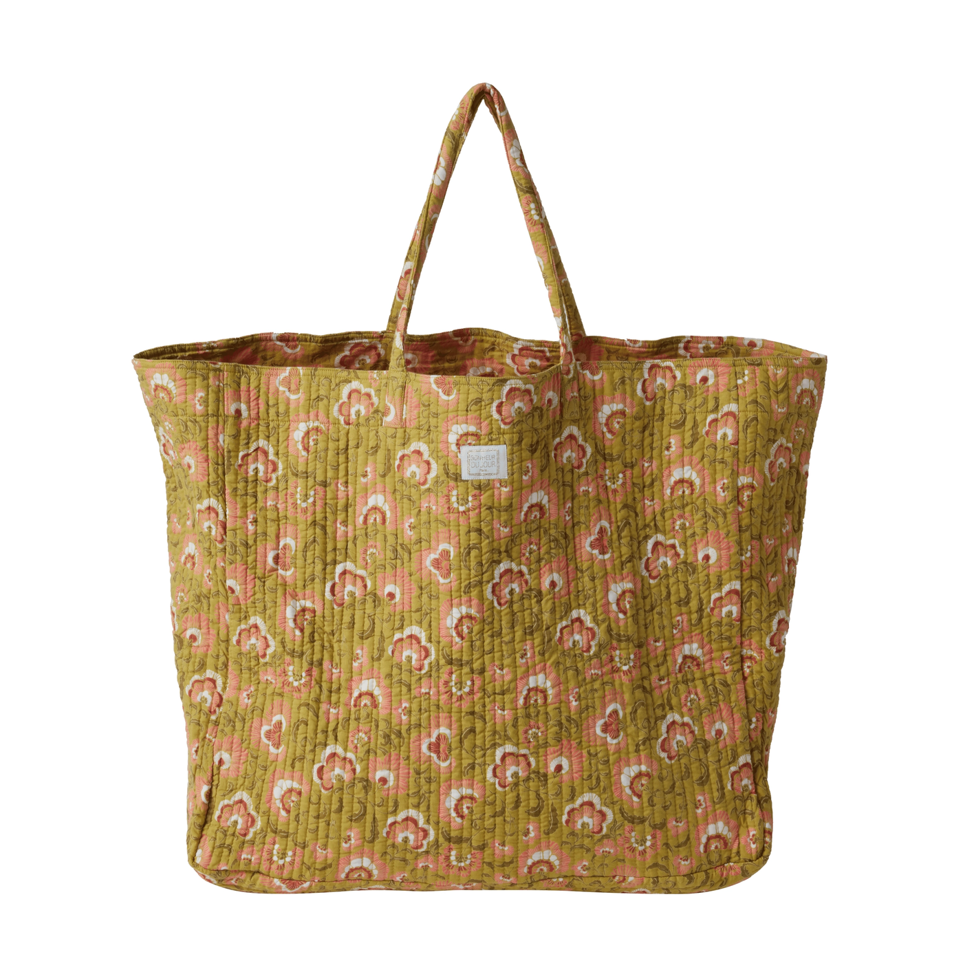 Quilted Cotton Large Shopper Bag