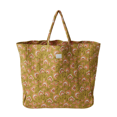 Quilted Cotton Large Shopper Bag