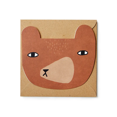 Donna Wilson Bear Die-Cut Card