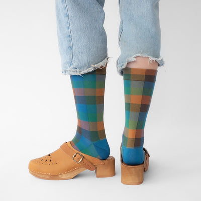 Bonne Maison Socks - Mykonos Checked