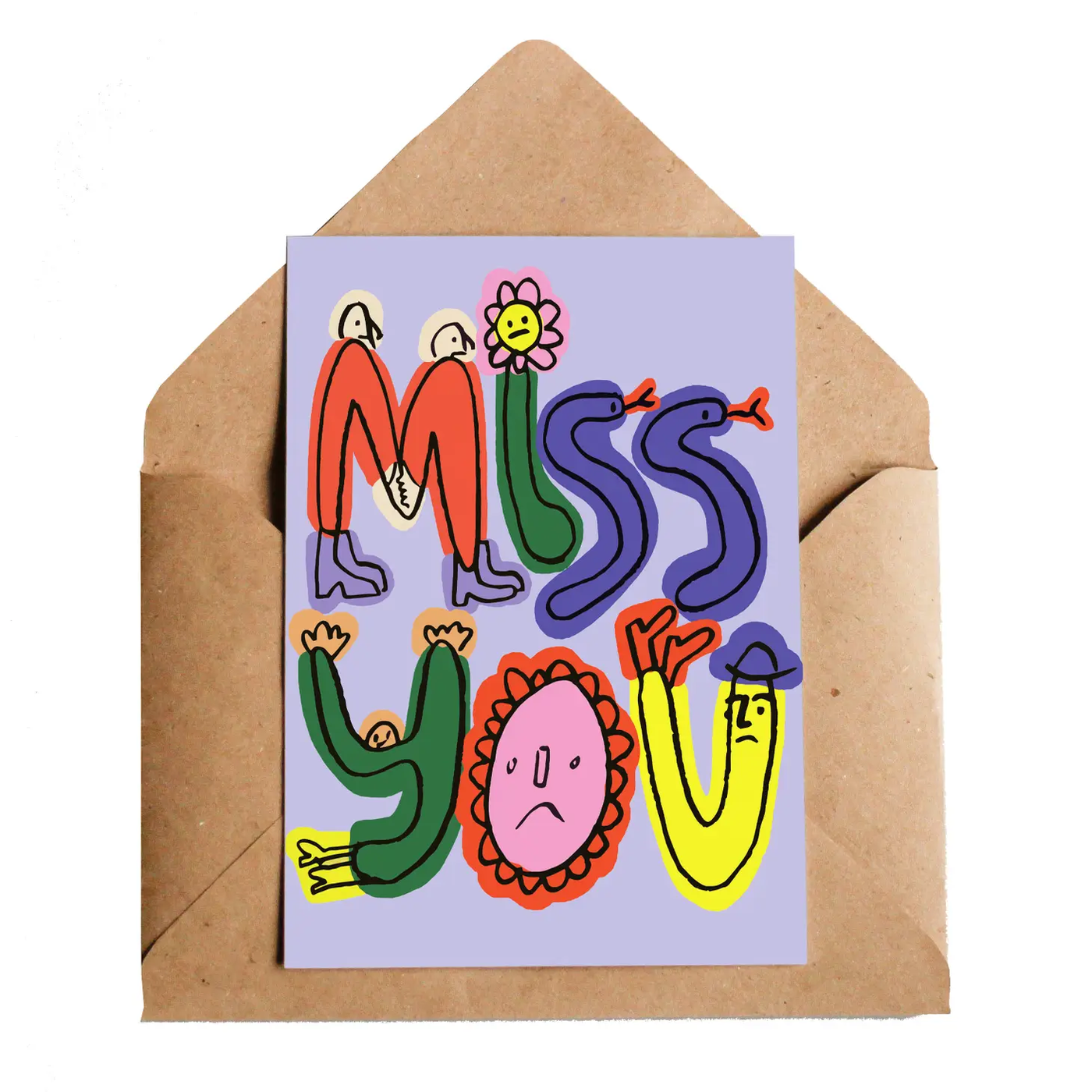 Miss You Card