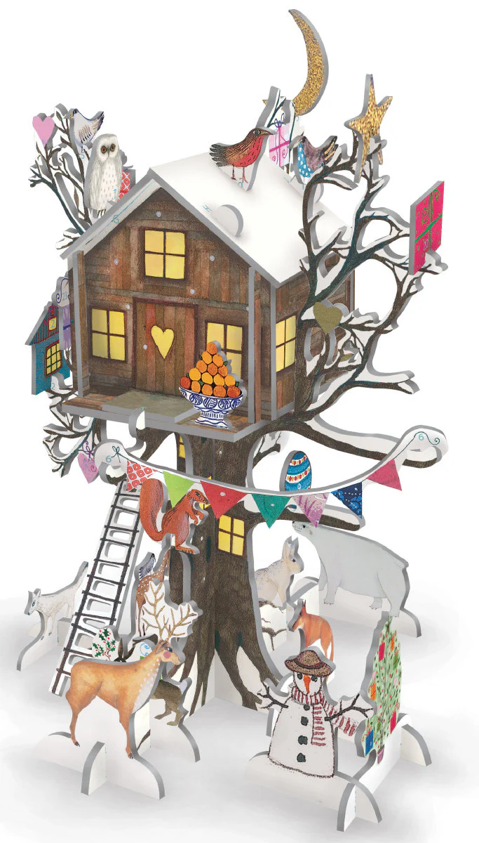 Christmas Treehouse Slot Together 3D Advent Calendar