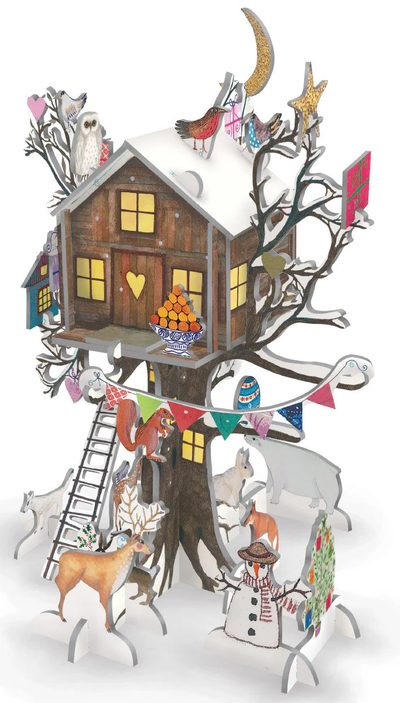 Christmas Treehouse Slot Together 3D Advent Calendar