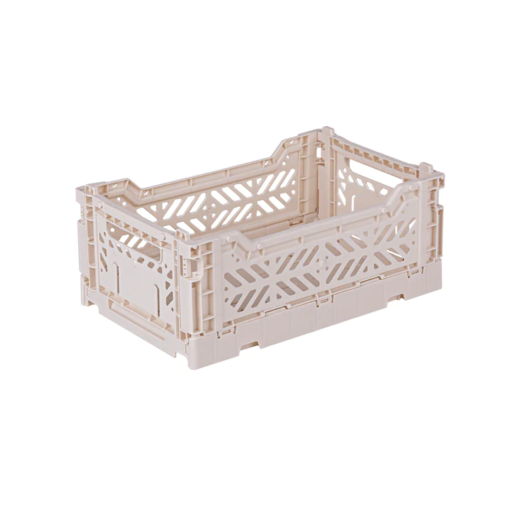 Mini Folding Storage Crate - Coconut Milk