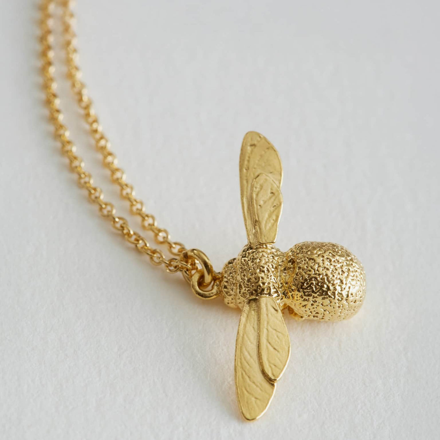 Baby Bee Necklace - Gold Plate