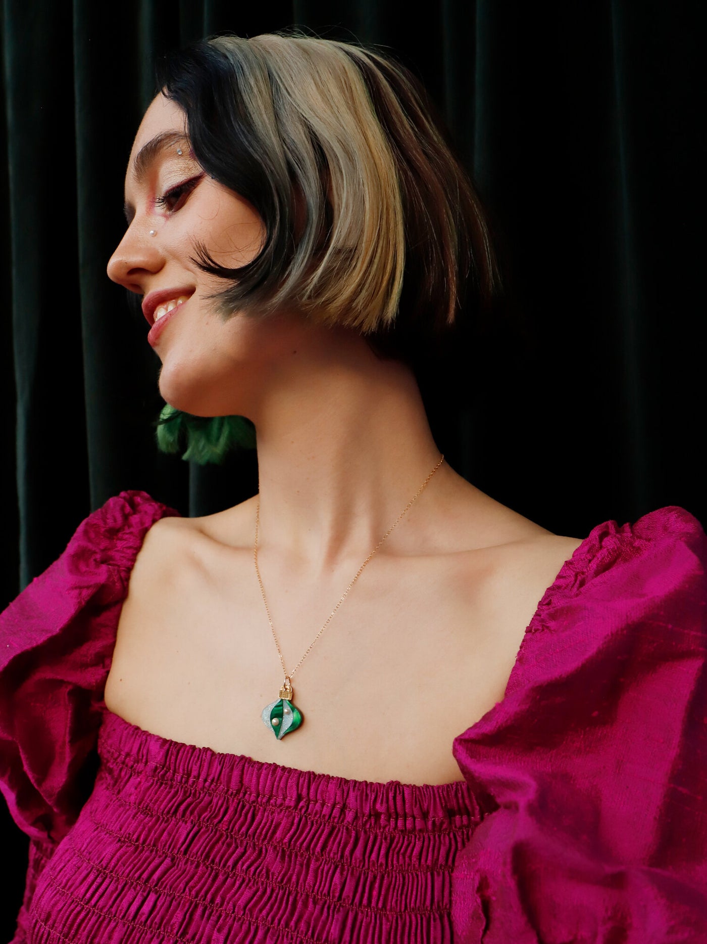 Limited Edition Bauble Necklace - Emerald