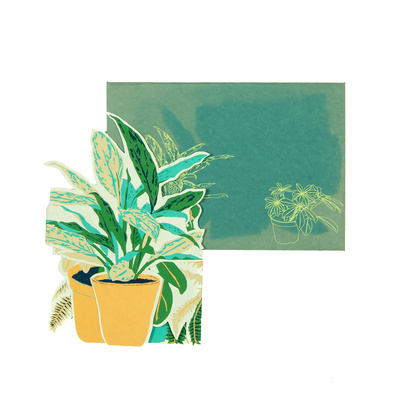 Plant Pot Concertina Card