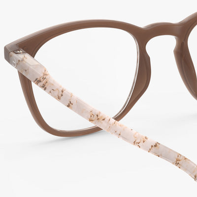 Reading Glasses - Design 'E' in Light Marble by Izipizi